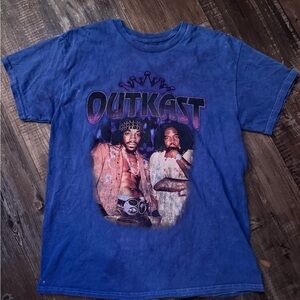 Royal Blue Outkast Graphic Tee - Short Sleeve Sz Large